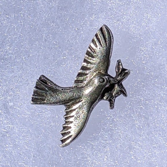 Jim Clift Design, Inc. Jewelry - Clift Dove Pewter Lapel Pin